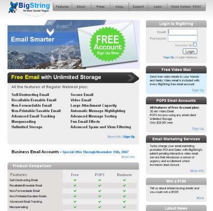 The Bigstring email service